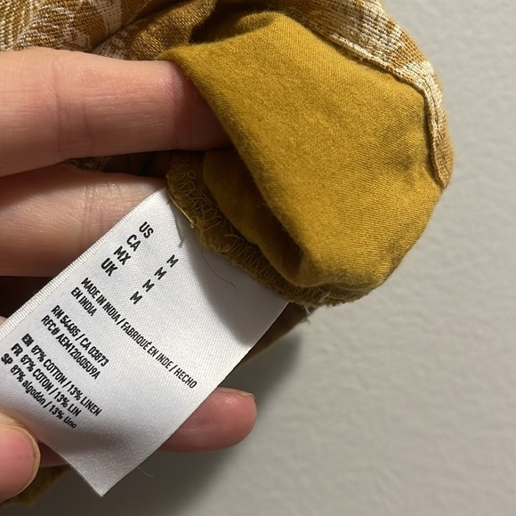 American Eagle Linen Floral Crop Top - Picture 5 of 6